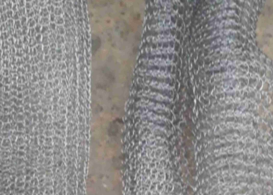 Nickel Gas Liquid Filter Knit Mesh With Excellent Filtration Capability