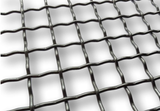Single Intermediate Double Intermediate Crimped Wire Mesh With Rectangular Holes