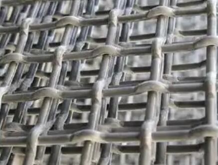 Flat Top Crimped Wire Mesh From 4mm To 60mm Apertures Flat Surface Reduced Friction