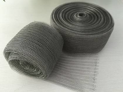 Absorbed Type Knitted Wire Mesh 20-40 to 50-120 stainless steel rust resistance