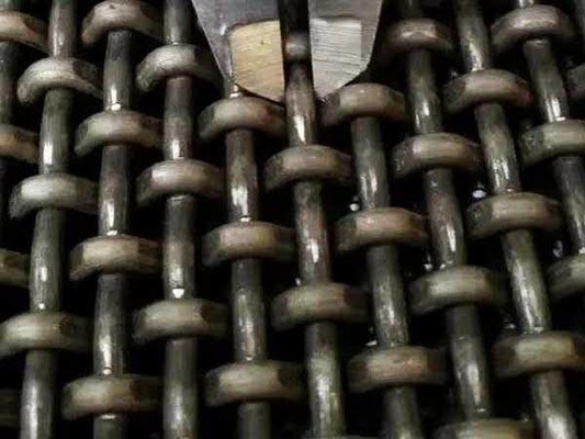 High Carbon Steel Crimped Wire Mesh Quarry Screen 1.37mm To 12.7mm Diameter