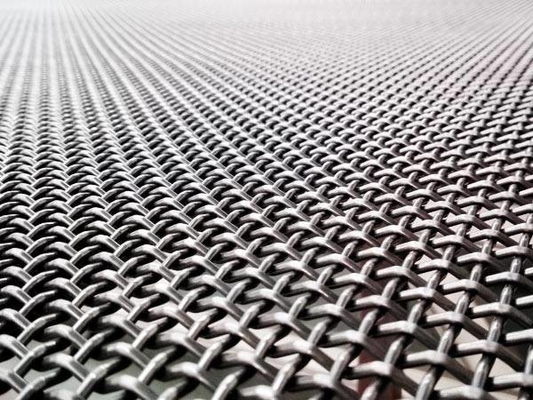 High Carbon Steel Crimped Wire Mesh Quarry Screen 1.37mm To 12.7mm Diameter