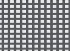 Metallo perforato sfalsato quadrato, foro da 2 mm, distanza centrale da 6 mm