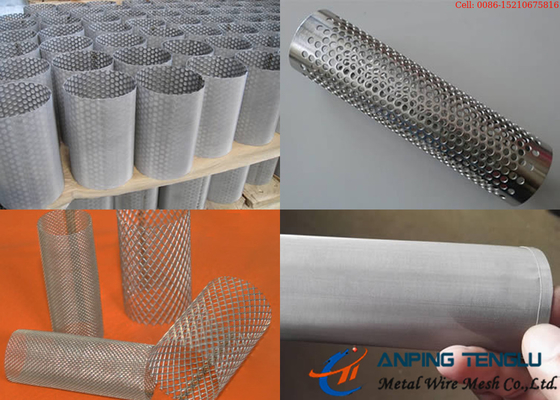 Tubo filtrante del metallo con cavo tessuto Mesh Expanded Metal Perforated Type