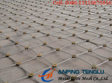 Corda Mesh With Square Openings Decoration di acciaio inossidabile ed uso di sicurezza