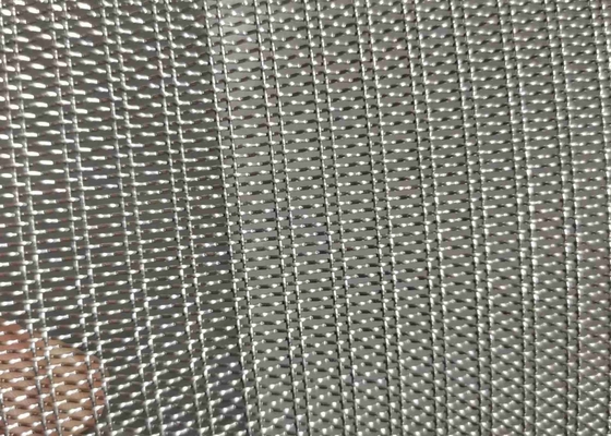 Tipo rivestimento duro di Precrimped della facciata edificio di Mesh Decorative Metal Mesh For