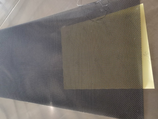 Maglia di schermo di sicurezza pesante 750 mm Forza massima / Durabilità Maglia di acciaio nero