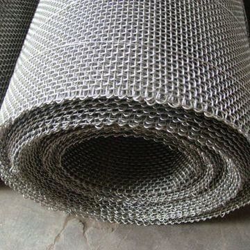 Tec Sieve Crimped Stainless Steel Wire Mesh Tessuto SS316 Per Cantine / Miniere