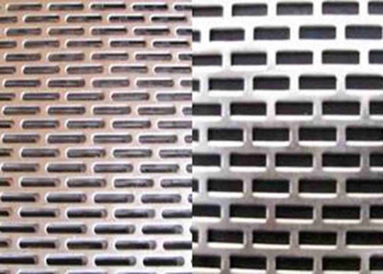Fori della scanalatura filtrazione perforata di Mesh For Liquids And Solids del metallo di 8mm - di 0.1mm