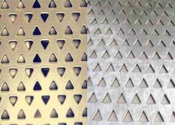Fori del triangolo metallo perforato Mesh For Noise Reduction di 10mm - di 3mm