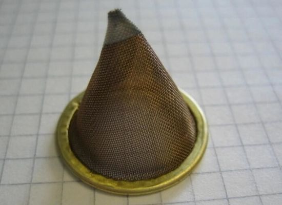 Fondo conico d'ottone di Mesh Filters With Flat Sharp del cavo del filtro SS304