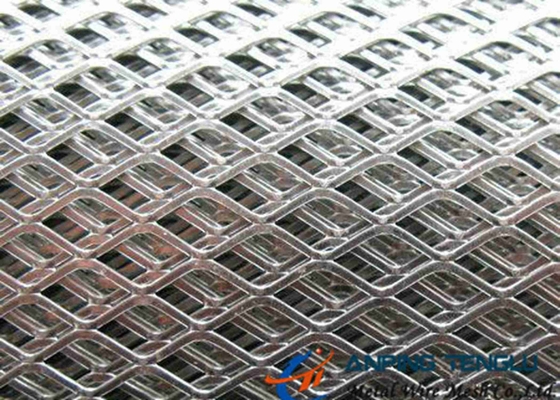 Diamond Flattened Expanded Metal Wire Mesh Small Hole 8mm spessi